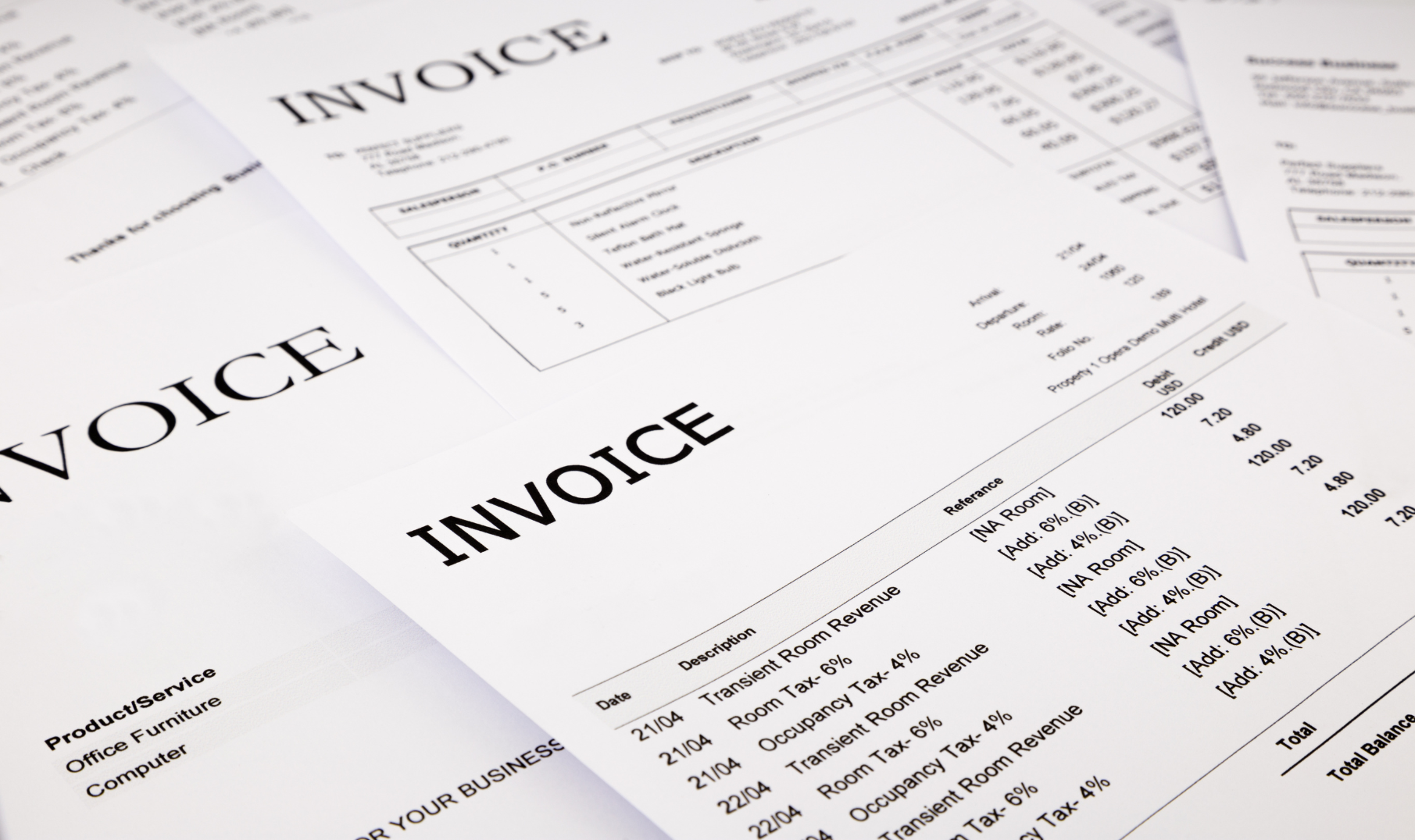 Information Goes on an Invoice